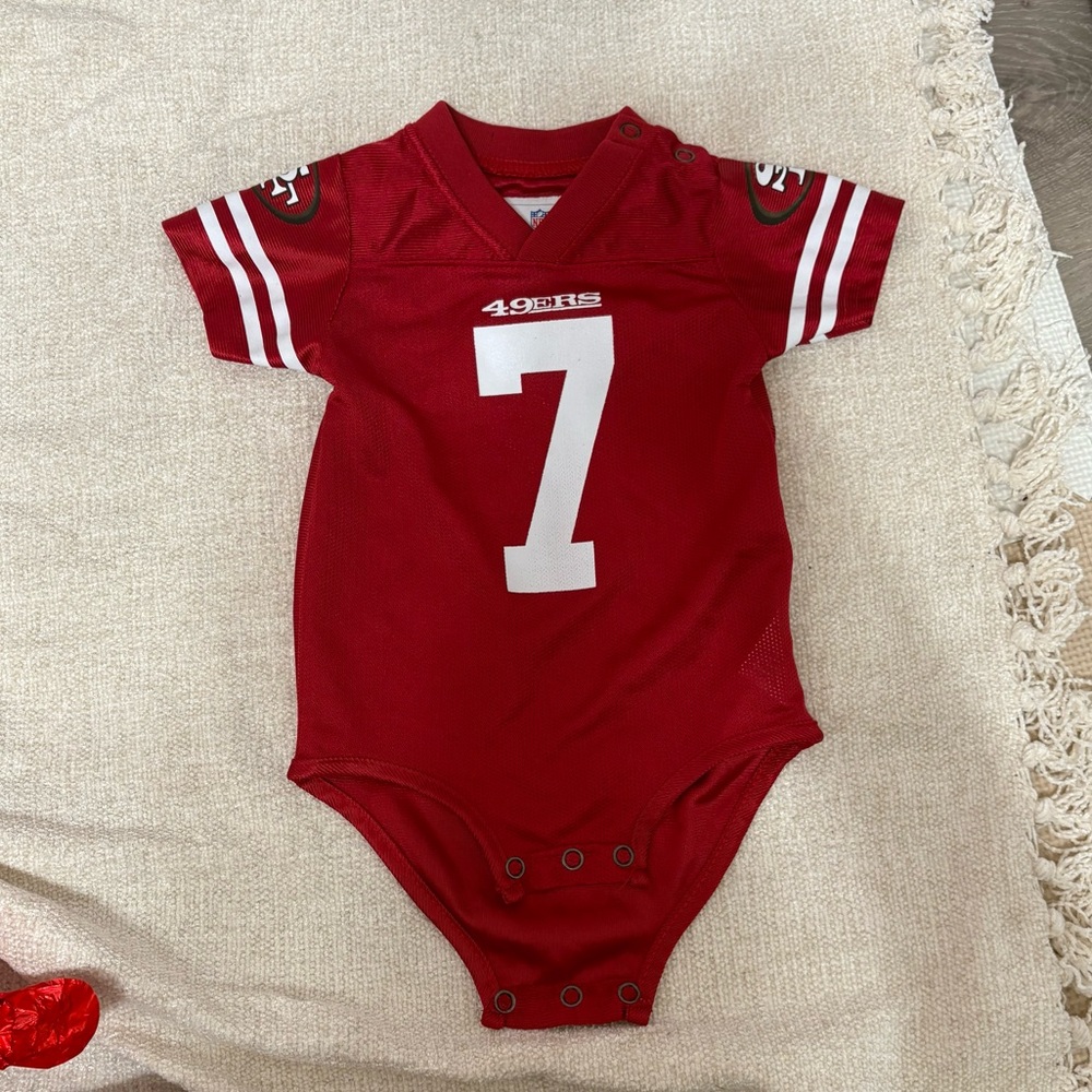 Red 49ers Baby Onesie
